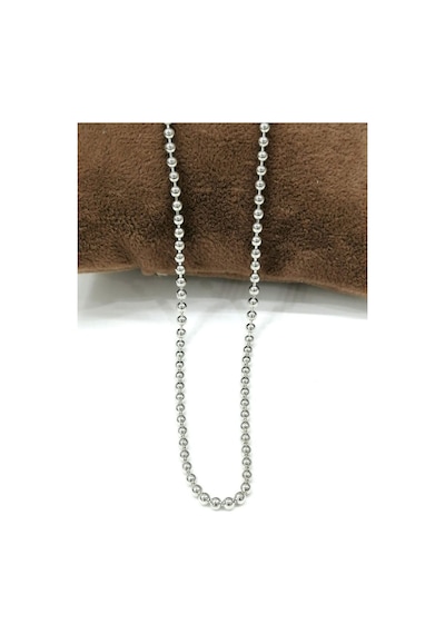 Omar Silver Unisex Top 2,5 Mm Rodyum Kaplama Gümüş Kolye Zincir O