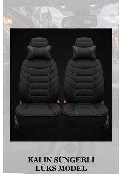 Hyundai Bayon 2026 Uyumlu Lüks Premium Siyah Renk 2 Adet Minder Ve Yastık