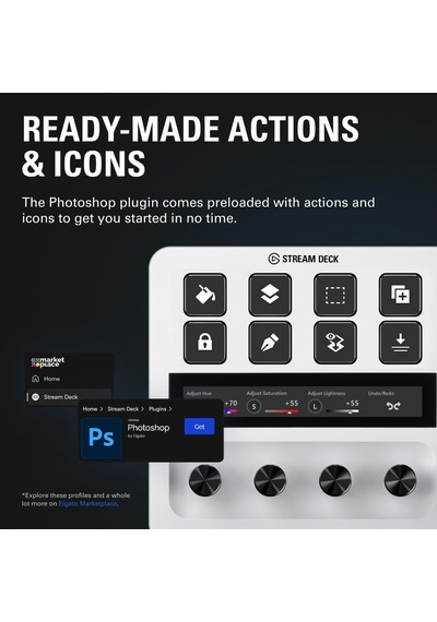 Elgato Stream Deck + White, Ses Mikseri, Canlı Üretim Ve Stüdyo D