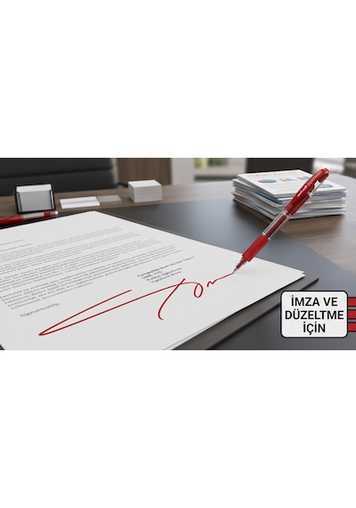 Uni-ball Signo Broad Umr-10 1.0 Mm Kırmızı Jel Kalem Yedeği - 12 Adet Toptan Paket