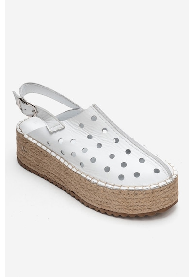 Luvishoes Fraga Beyaz Cilt Hakiki Deri Kadın Hasır Dolgu Taban Sandalet Beyaz Luvishoes Fraga Beyaz Cilt Hakiki Deri Kadın Hasır Dolgu Taban Sandalet Beyaz