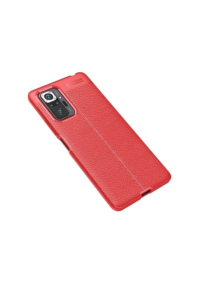 Xiaomi Redmi Note 10 Pro Uyumlu Kılıf Auto Focus Kapak - Kırmızı