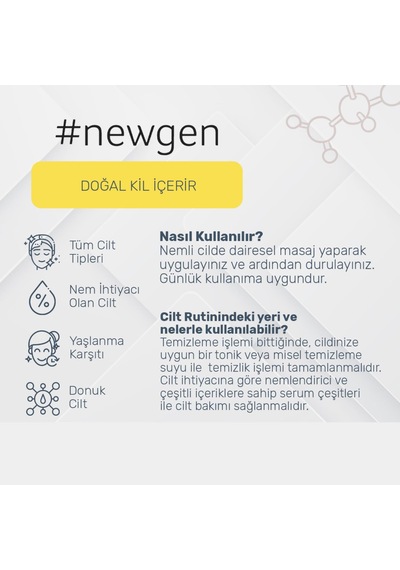 Newgen Clay Celasing Gel Yüz Temizleme Jeli 210 ML