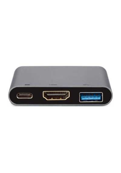 Type-c To Usb 3.0 4k Ultra Hd Hdmı 3 In1 Dönüştürücü Adaptör - Cr13hb