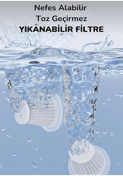 Enshall 06 Araç İçi Şarjlı 16000pa Katlanabilir Çantalı Süpürge