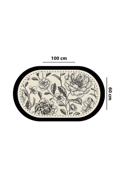 Rasse Tekli 60x100 Cm Banyo Paspas Seti, Kaydırmaz Tabanlı Djtbanyo Renkli