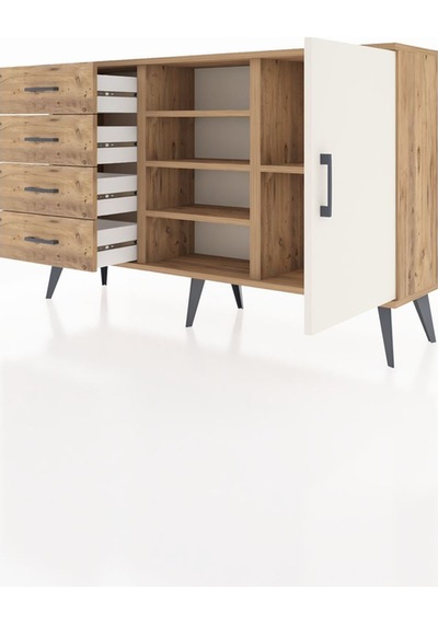 Arges Konsol 4 Raflı 4 Çekmeceli Tek Kapaklı 132x30x83 Çam-aytaşı/çam Aytaşı/çam Arges Konsol 4 Raflı 4 Çekmeceli Tek Kapaklı 132x30x83 Çam-aytaşı/çam Aytaşı/çam