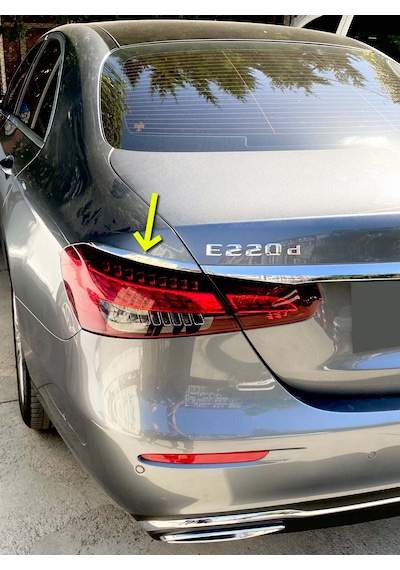 Mercedes W213 E Serisi Makyajlı 2020-2023 Krom Stop Lamba Çıtası