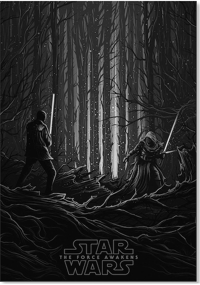Cakasepetim Star Wars Kavga Ahşap Mdf Tablo