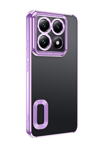 Xiaomi 14t Pro Kılıf Kamera Korumalı Logo Gösteren Zore Omega Kapak Lila