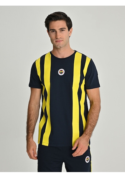 Fenerium Erkek Trıbun Çubuk Detaylı Tshırt Fb Laci Yeni