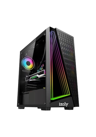 Izoly ST03030 i5-10400F 16 GB 512 GB SSD RX580 8 GB Free Dos Masaüstü Oyuncu Bilgisayarı