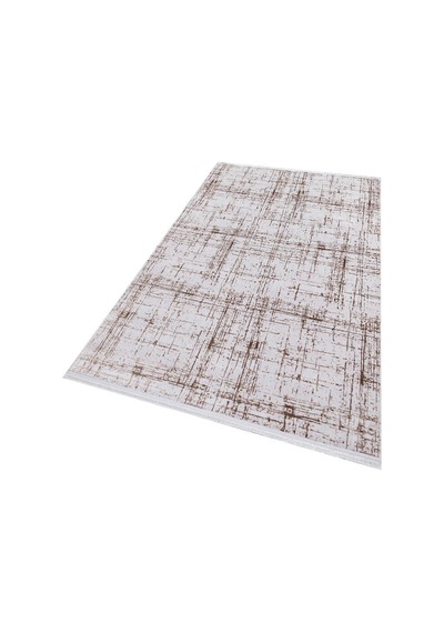 Parlak Saten Dokulu Poem Bambu Tuşe Modern Trend Halı Pm07 Bej Vizon