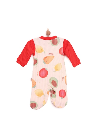 Bebetto Yenidoğan Vegatables Patikli Tulum Unisex 23Kbbtuptt004_Turuncu