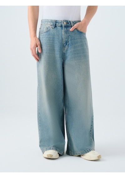 Baggy Baggy Fit Erkek Pantolon Lacivert