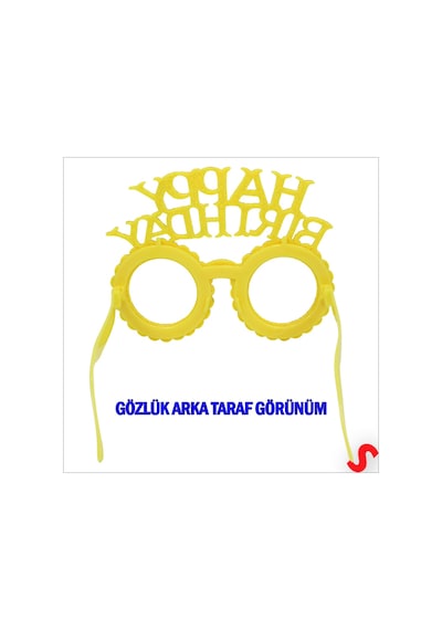 Happy Birthday Taç Ve Gözlük Seti - Altın 0 - 99