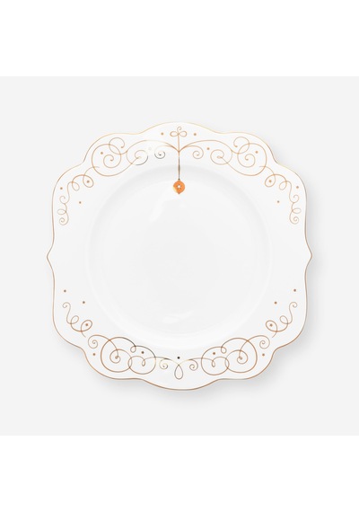 Beyaz Porselen Yemek Tabağı 28 Cm