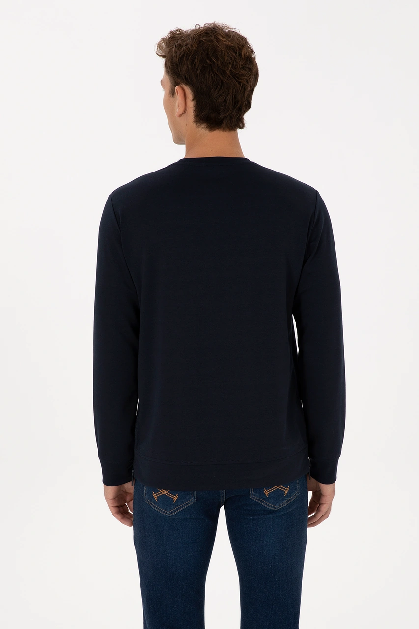 U.S. Polo Assn. Erkek Regular Fit Bisiklet Yaka Lacivert Sweatshirt 50315483-VR033