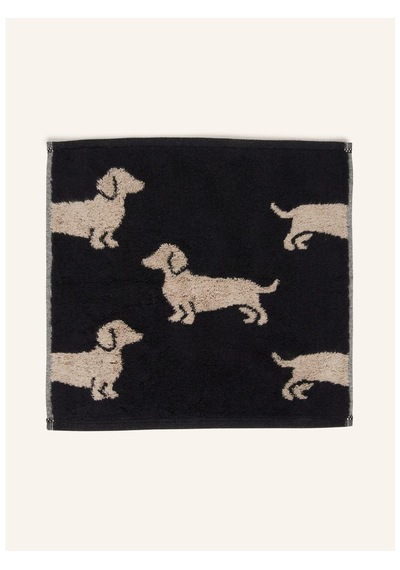 3'lü Seft Takımı 30x30 Cm %100 Pamuk Frotte Kurutucu Uyumlu Desenli Siyah - Bej