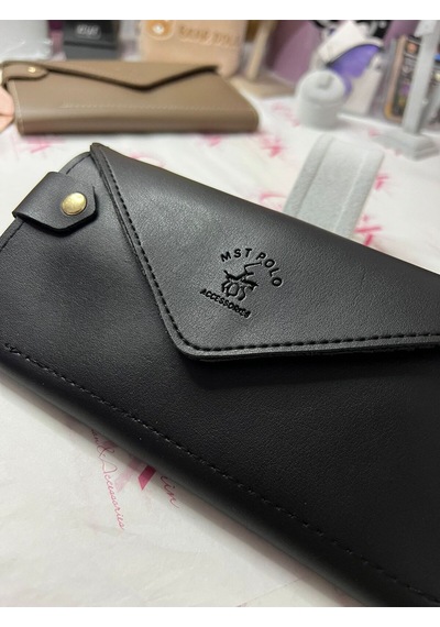 Gk Gamzelirenklerim Luxury Fashıon&accessorıes El Askılı Telefon Ve Para Bölmeli Lux Yumuşak Deri Cüzdan Siyah
