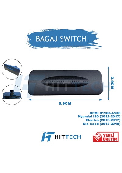 Hyundai İ30 Kia Ceed Uyumlu Bagaj Acma Butonu 1