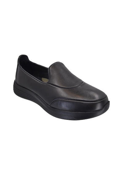Ayak Trendi 4218 Kadın Hakiki Deri Faylon Taban Comfort Ayakkabı Siyah