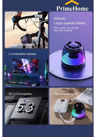 Magsafe Bluetooth Hoparlör Yüksek Sesminibass Manyetik Mıknatıslı Kablosuz Speaker Sesbombası 1 Adet