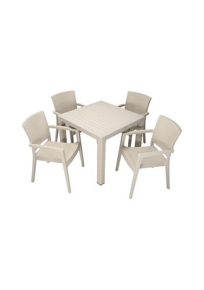 Mandella Elit Rattan 90x90 Zeus Koltuk Masa Takımı Çölbeji Diğer