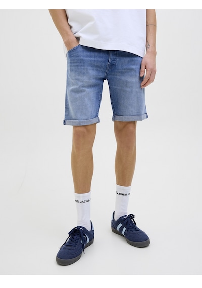 Jack & Jones Jack Jones Erkek Likralı Kot Şort 12269608 Blue