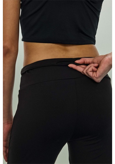 DeFactoFit Flare Fit Sporcu İnce Eşofman Altı Beli Saran İspanyol Paça Standart Boy C9192AX25SPBK81