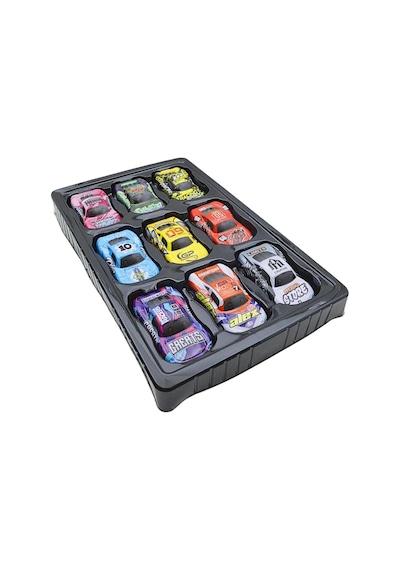 Ctoys 9'lu Metal Çek - Bırak Yarış Arabaları Kz957-050 Çok Renkli