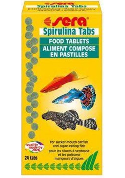Sera Spirulina Tabs Balık Yemi 24 Tablet