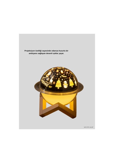 Spt-gld Usb Mini Hava Nemlirici Ve Projeksiyon Lamba Taşınabilir, Sessiz, 14700 Dekoratif A Renkli