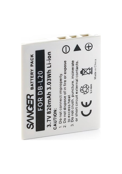 Sanyo Xactı Dsc-J4 Vpc-C1 Vpc-C4 Vpc-C5 için Sanger Db-L20 Batarya