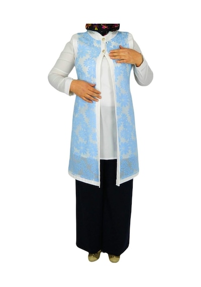 Kadın Krep Güpür Ikili Tunik Msk-0262