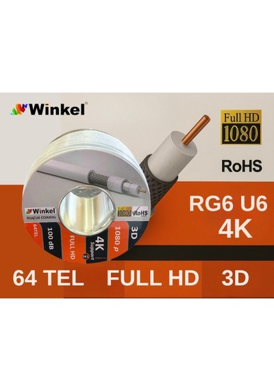 Winkel 64 Tel Makaralı İthal Anten Kablosu 100 Metre