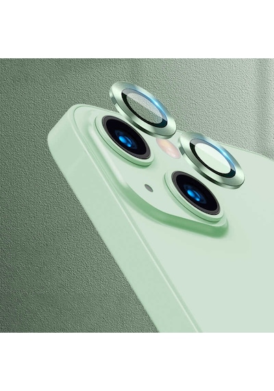 Noktaks  Apple Uyumlu  iPhone 13 Mini  Kamera Lens Koruyucu Cl-07 - Açık Yeşil