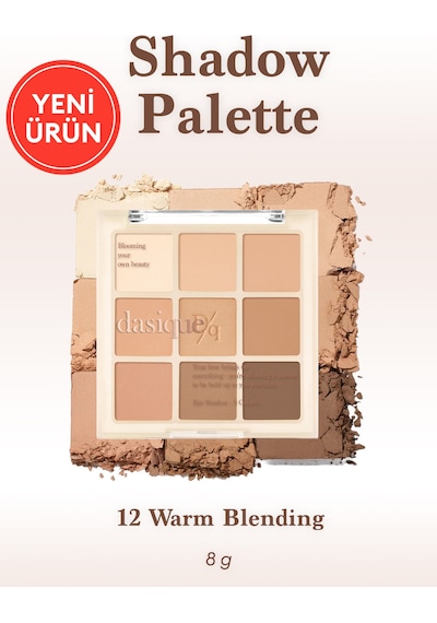 Dasique 3 Farklı Mat Dokuda Renk Seçenekleri Sunan Far Paleti Shadow Palette 12 Warm Blending 12 Warm Blending