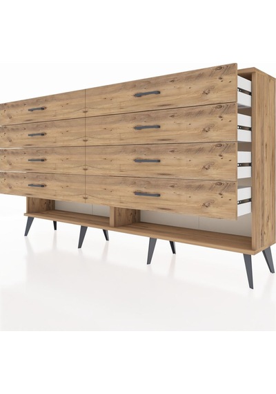 Arges Konsol 8 Çekmeceli 176x30x99 Çam-çam Çam-çam Arges Konsol 8 Çekmeceli 176x30x99 Çam-çam Çam-çam