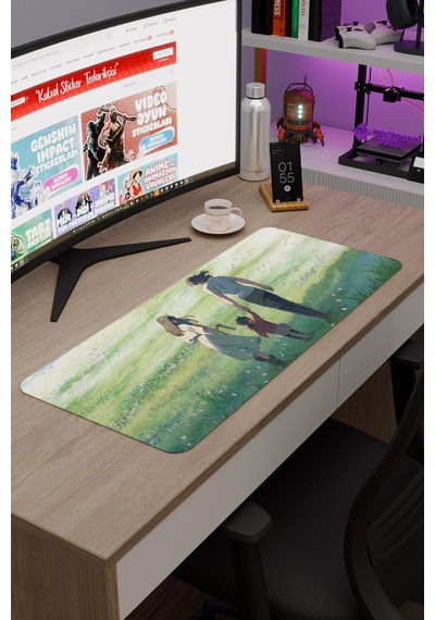 Suzume Anime V2 - 70x30 Xl Gaming Kauçuk Kaymaz Taban Mouse Pad Fare Altlığı