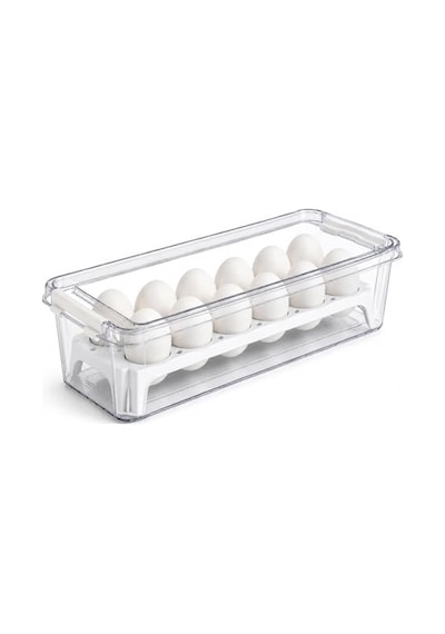 Orret Home 15 Gözlü Kilitli Yumurta Saklama Kabı Plastik Yumurta Taşıma Kutusu Kapaklı Şeffaf Buzdolabı Düzenleyici Bpa Free 15'li Yumurta Organizeri