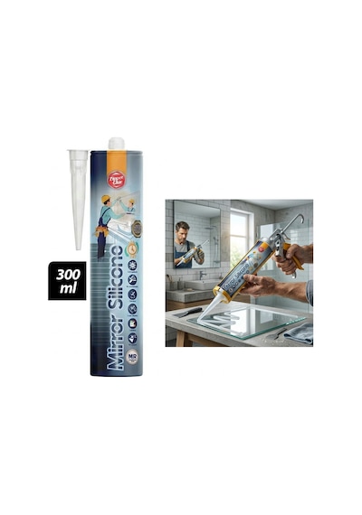 Şeffaf Silikon - 300 Ml - Ayna Cam Yapıştırıcı Diğer