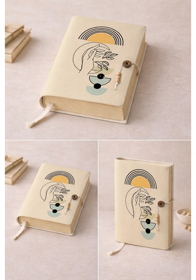 Doğanın Dengesi Minimal Sanat Kitap Kılıfı Ruh & Doğa