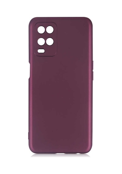 Noktaks - Oppo Uyumlu Oppo A54 4g - Kılıf Mat Renkli Esnek Premier Silikon Kapak - Saks Mavi