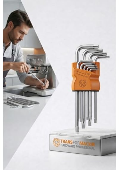 Profesyonel 9 Parça Yıldız Torx Alyan Seti T10-t50 S2 Çelik Uzun Kol 715903