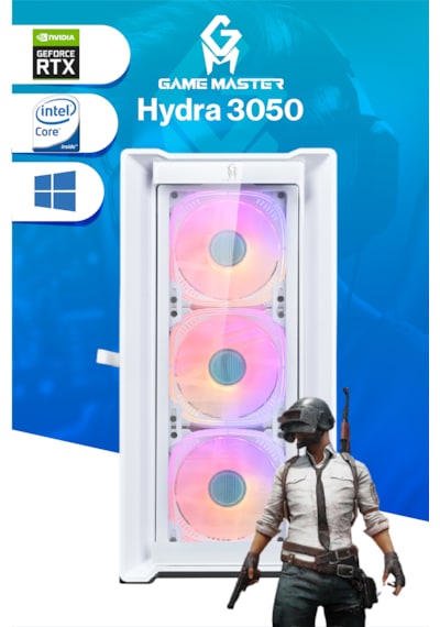 Game Master Hydra 3050-32 i3-12100F 32 GB 512 GB M.2 SSD Free Dos Masaüstü Oyuncu Bilgisayarı
