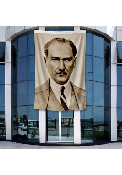 Istikbal Göklerdedir Mustafa Kemal Atatürk-ay Yıldız Poster Poster Bayrak Raşel Kumal 4x6 Metre Ata34 Diğer