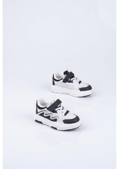 Fort Odessa Cool Hafif Rahat Sneaker Çocuk Ayakkabı Siyah - Beyaz
