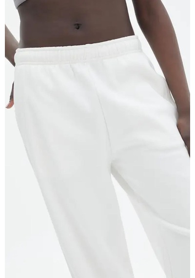 Madmext Beyaz Wide Leg Basic Eşofman Altı Mg1916-beyaz Beyaz