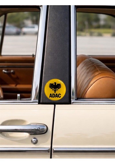 Adac Damla Sticker Etiket Kabartmalı 3d Silikon Direk Arması Adac Epoksi 2adet 3,5x3,5cm Sarı